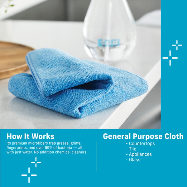 Kitchen Cleaning Cloths  Multi-Purpose Cloths for Kitchen Surfaces - E- Cloth Inc