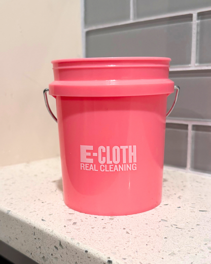 Pink Window Cleaning Kit + Mini Bucket