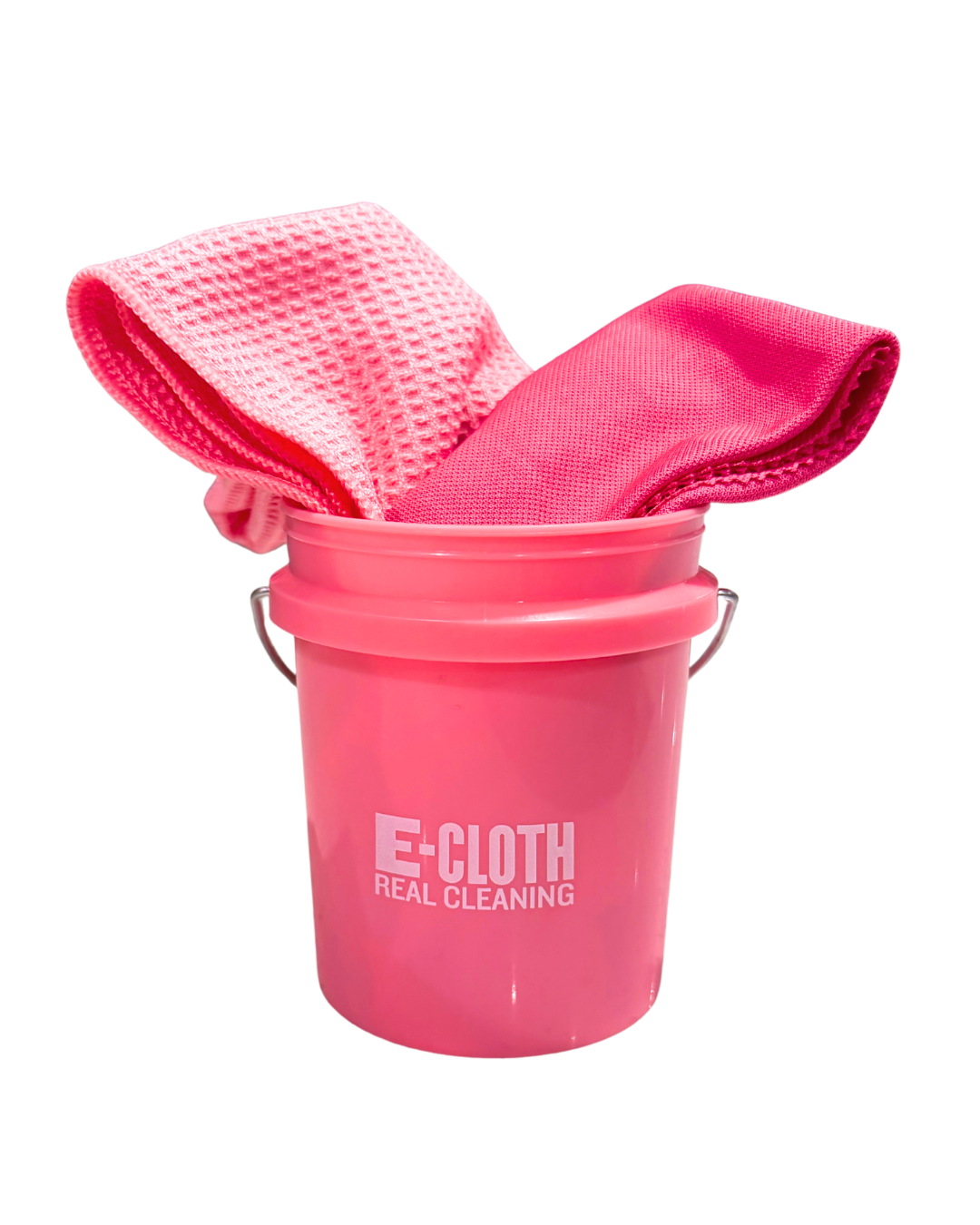 Pink Window Cleaning Kit + Mini Bucket