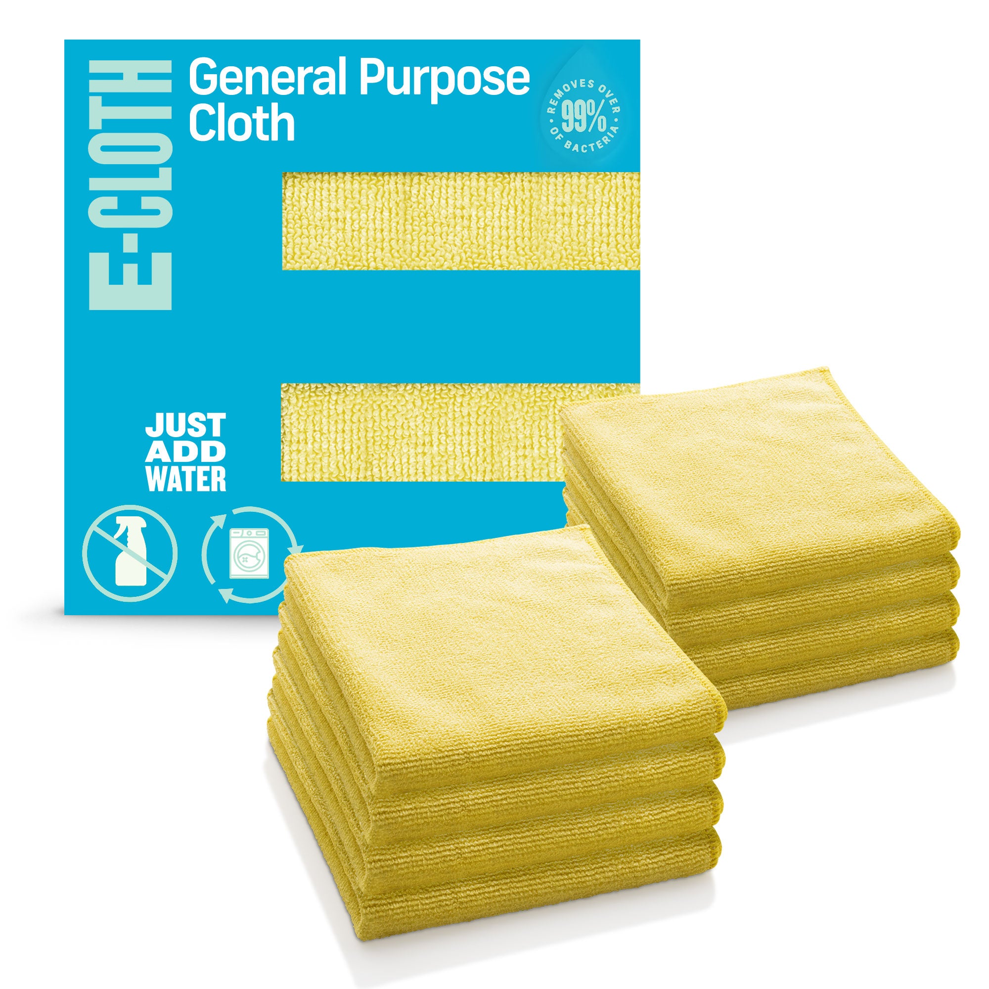 E-Cloth General Purpose Cleaning Cloth, Premium Microfiber Cleaning Cloth,  Ideal for Kitchen, Countertops, Sinks, and Bathrooms 100 Wash Guarantee,  Alaskan Blue, 4 Pack 