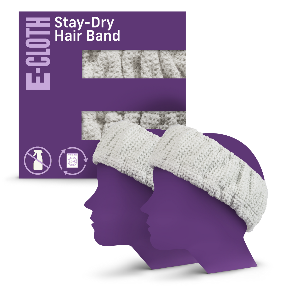 Stay-Dry Hair Bands 2-Pack