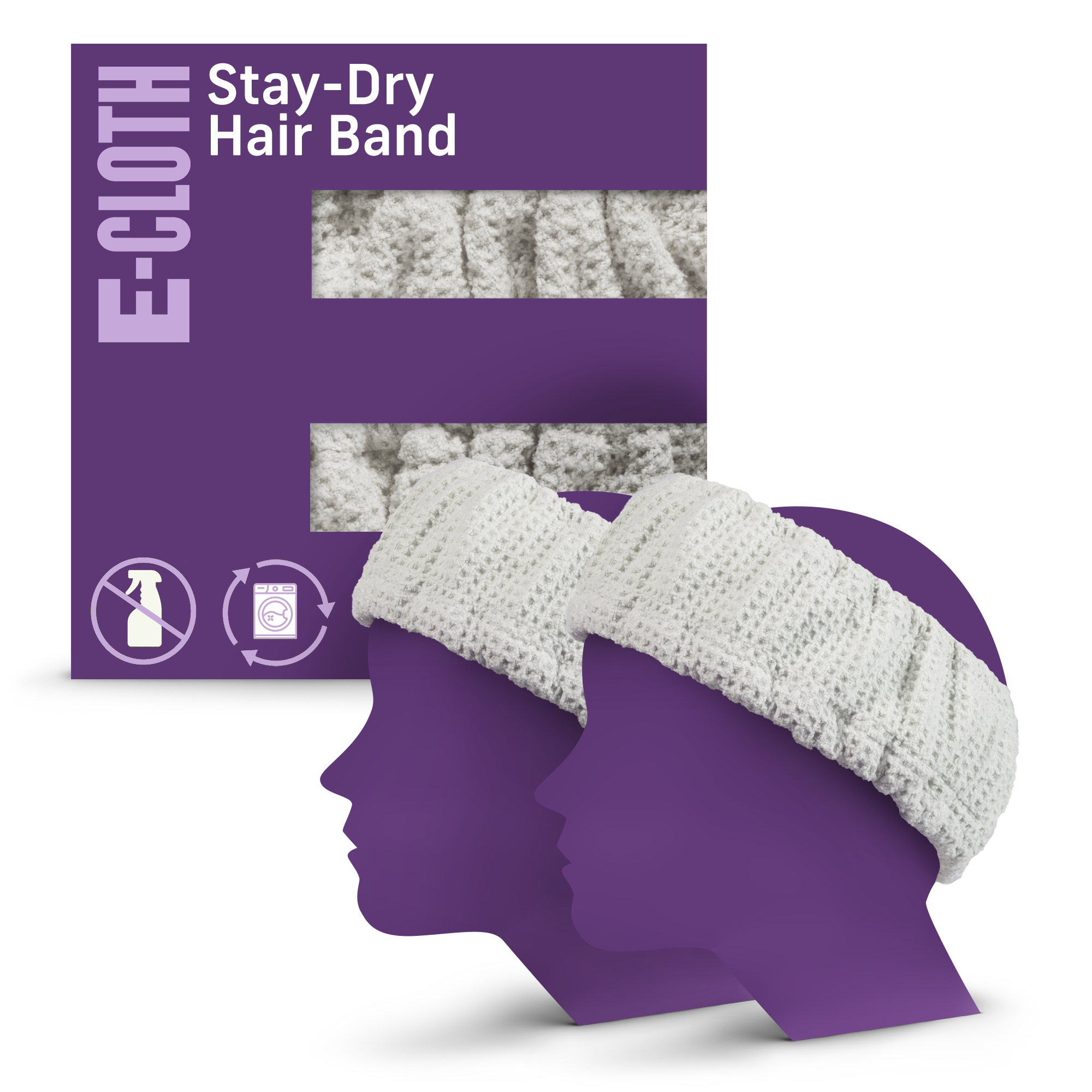 Stay-Dry Hair Bands 2-Pack