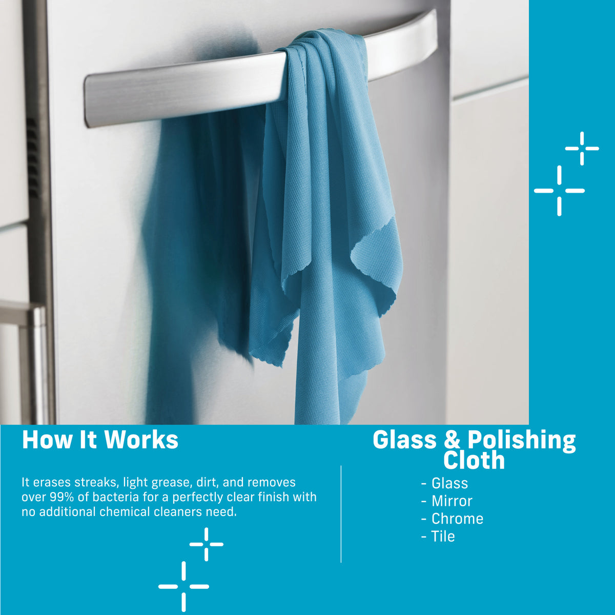 Glass and Polishing Cloth
