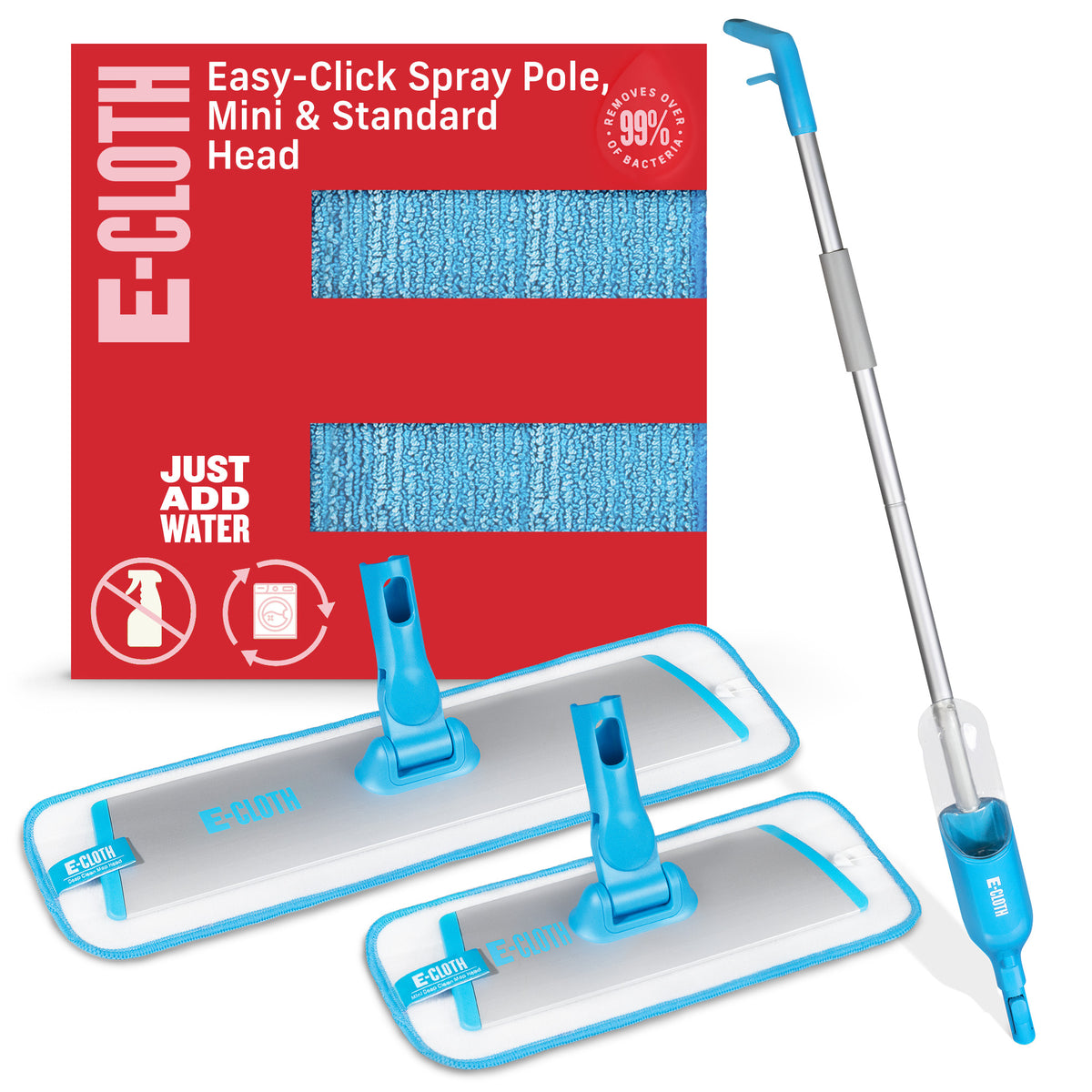 Easy-Click Whole Home Spray Mop Bundle